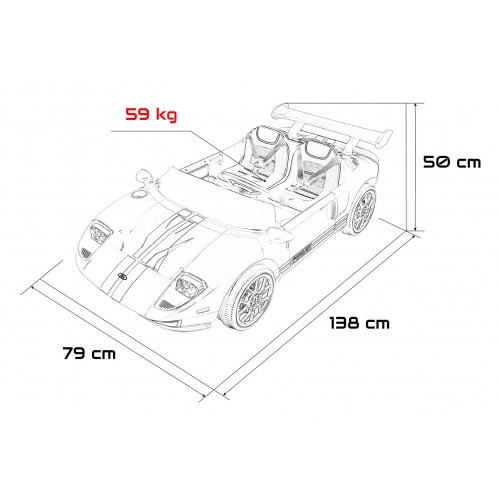 Modré vozidlo Ford GT