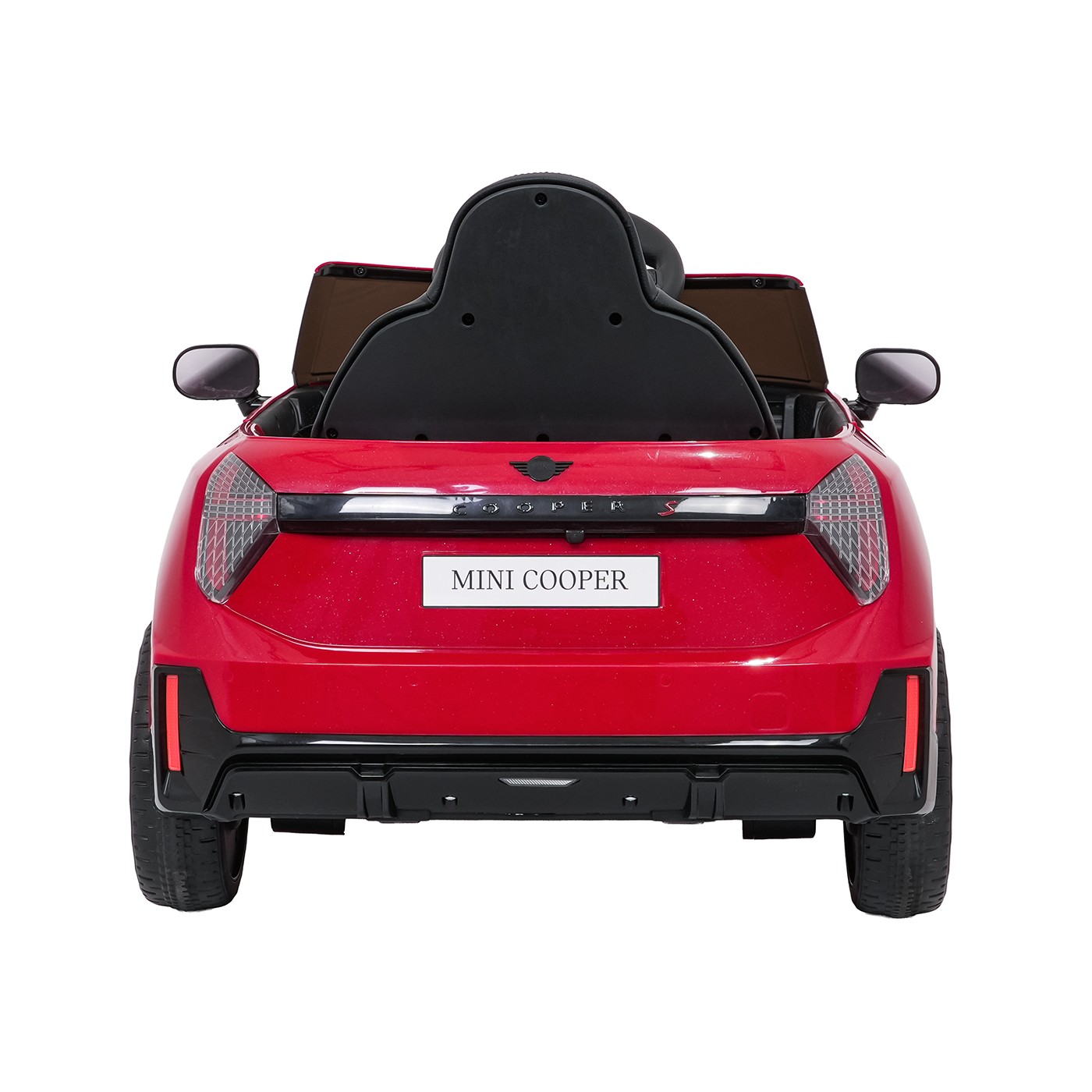 Červené vozidlo Mini Cooper