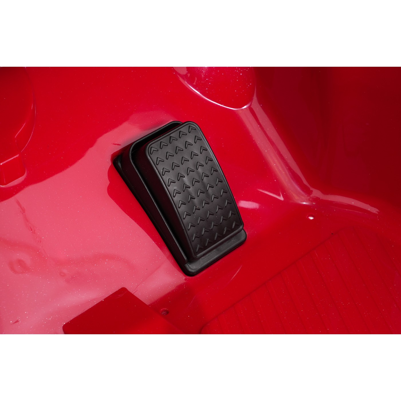 Červené vozidlo Mini Cooper