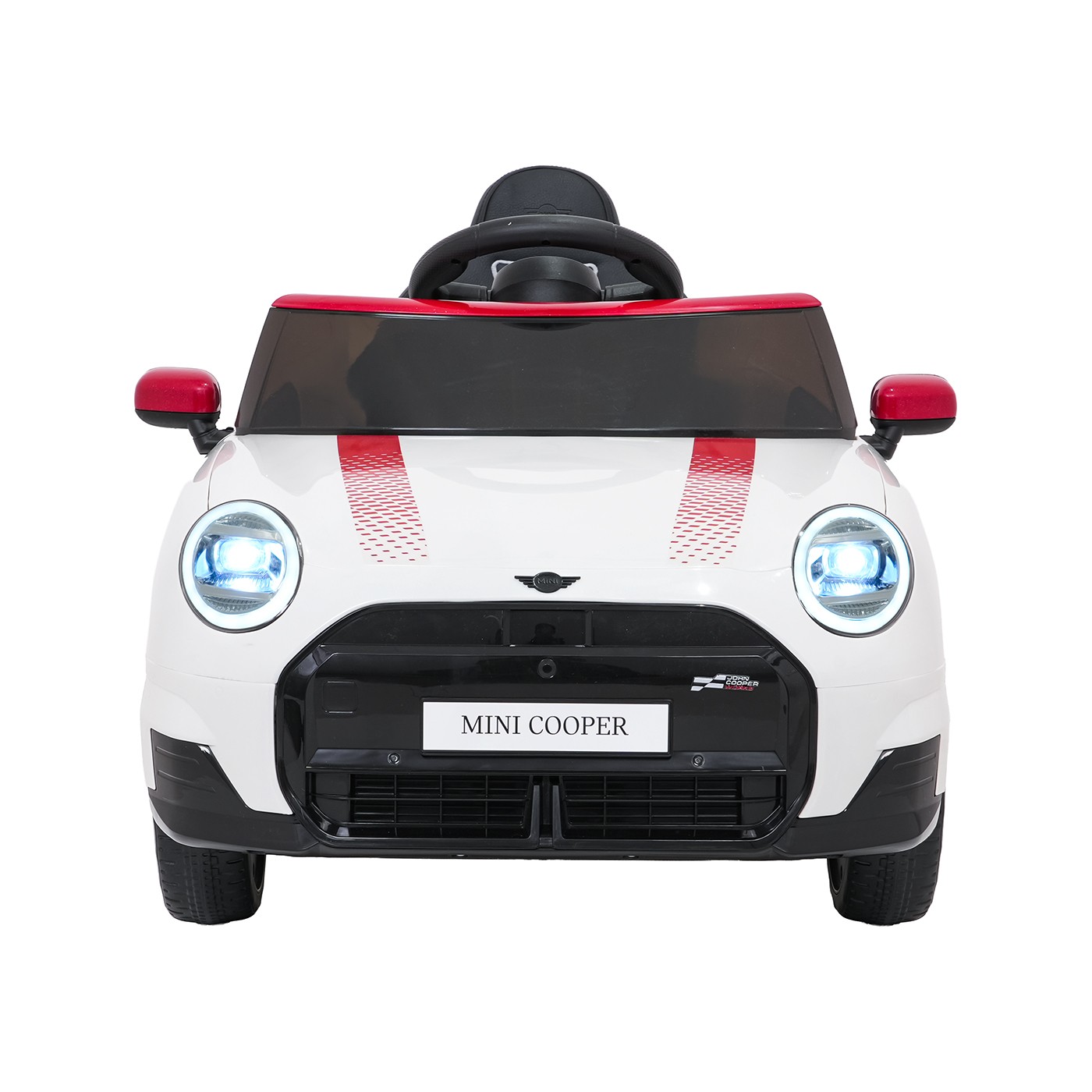 Mini Cooper biele vozidlo