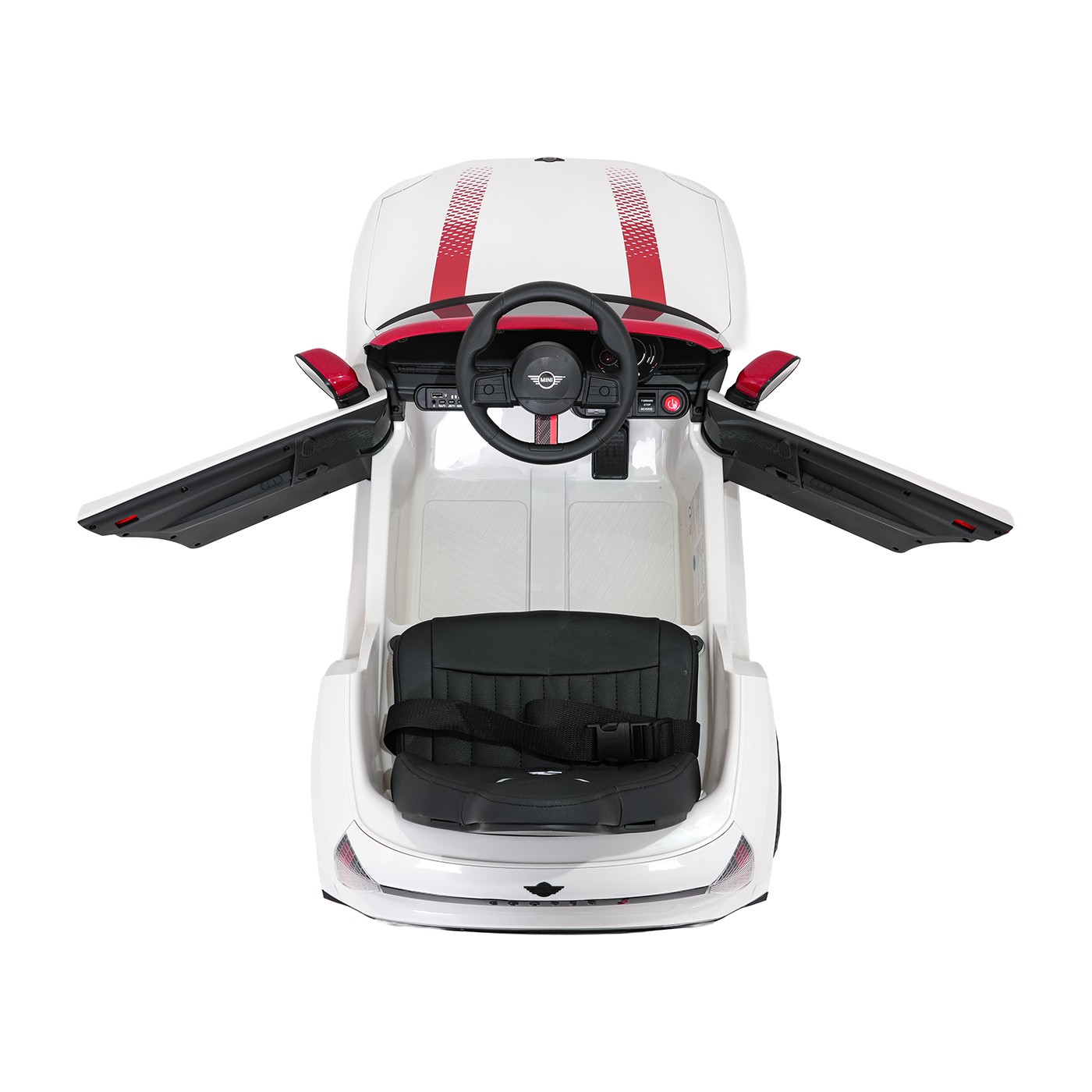 Mini Cooper biele vozidlo