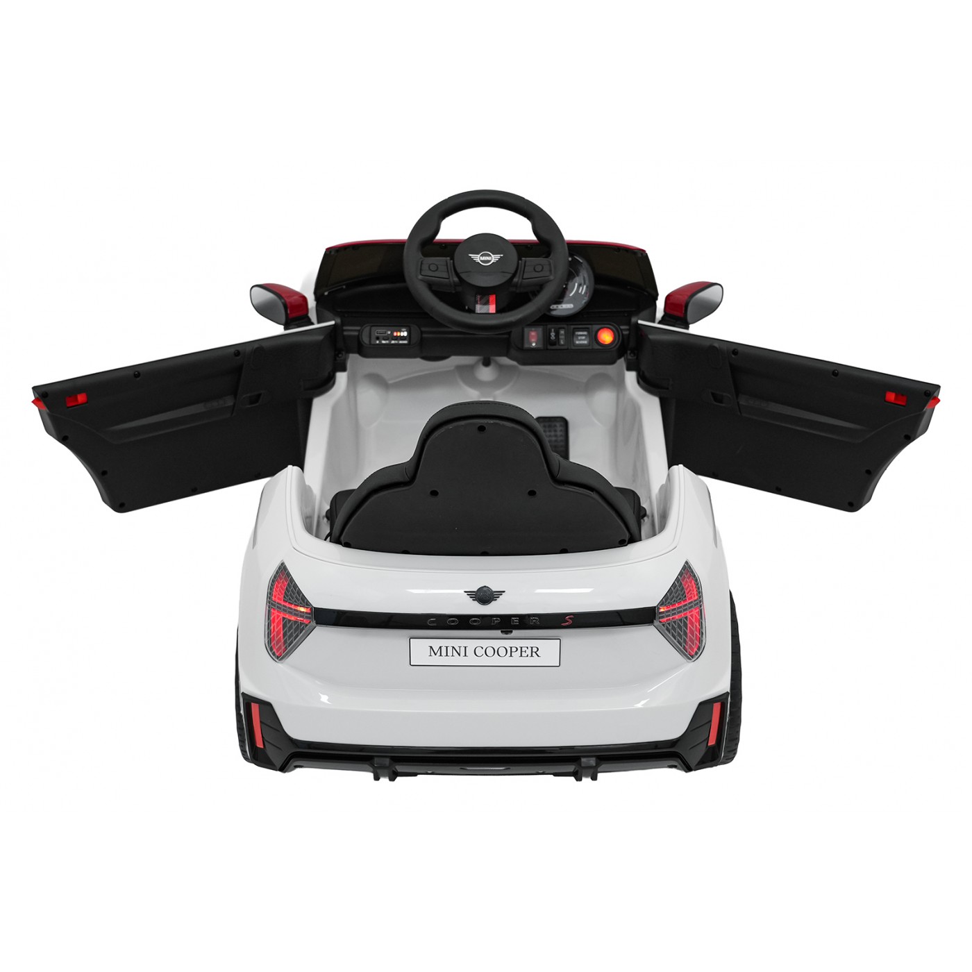 Mini Cooper biele vozidlo