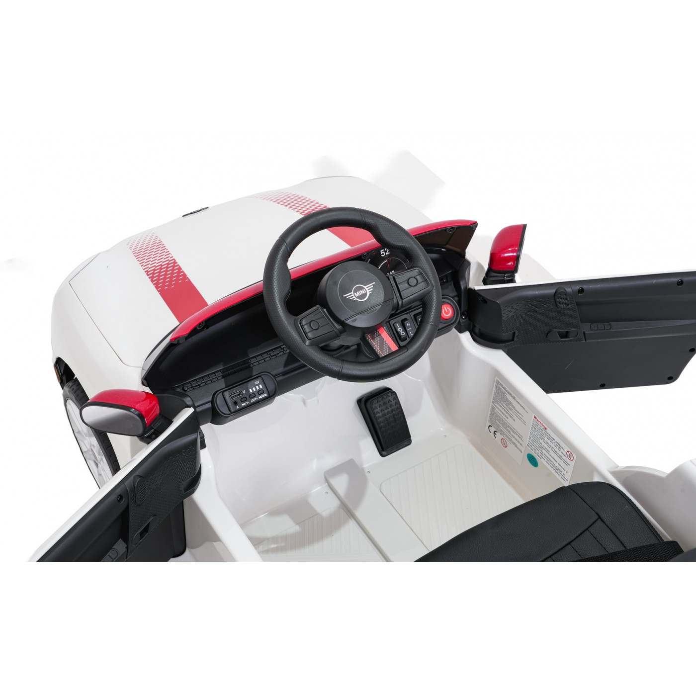 Mini Cooper biele vozidlo