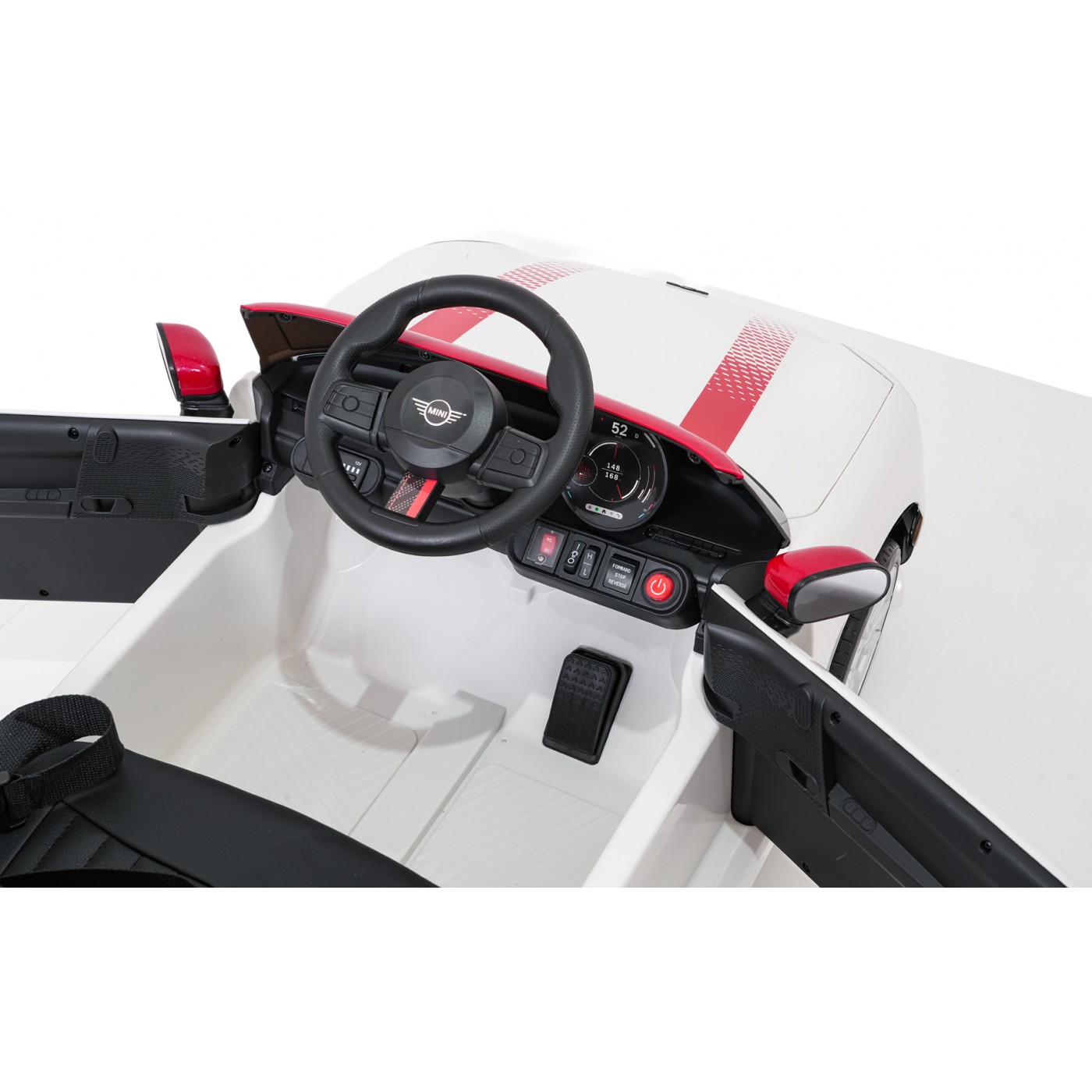 Mini Cooper biele vozidlo