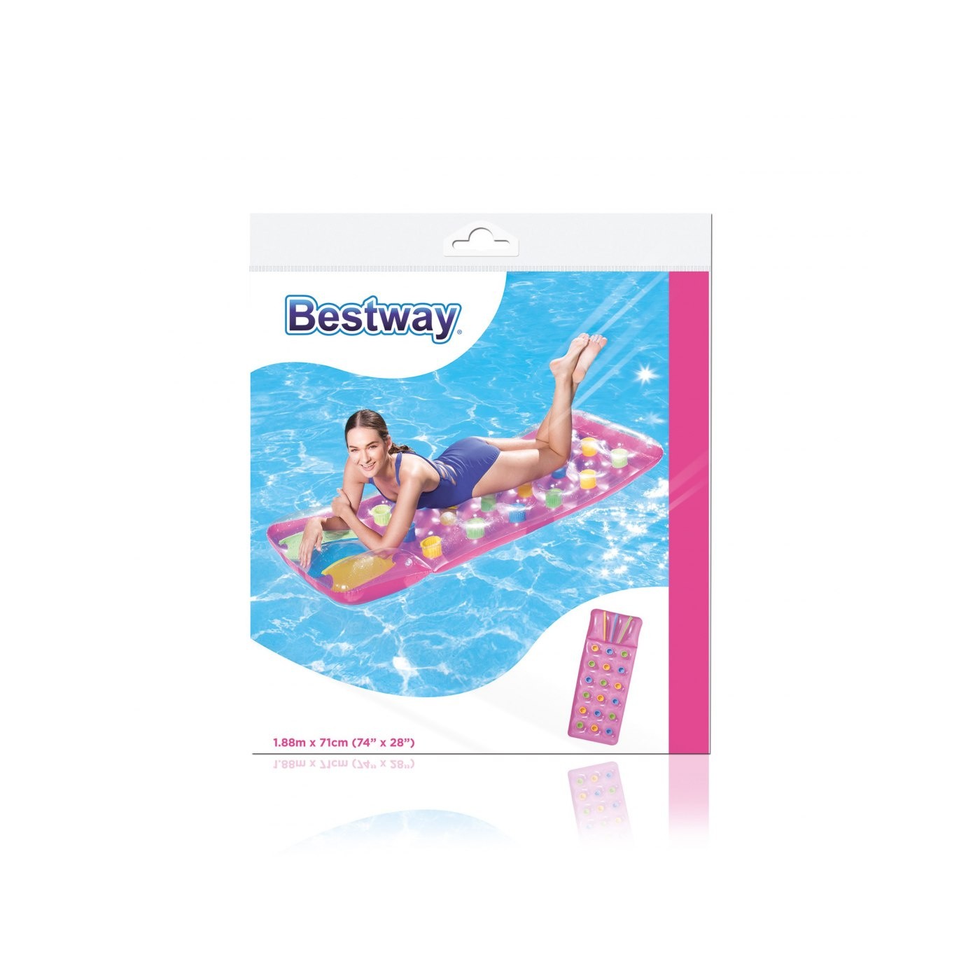 Matrac 188 71cm BESTWAY Ružový 43014
