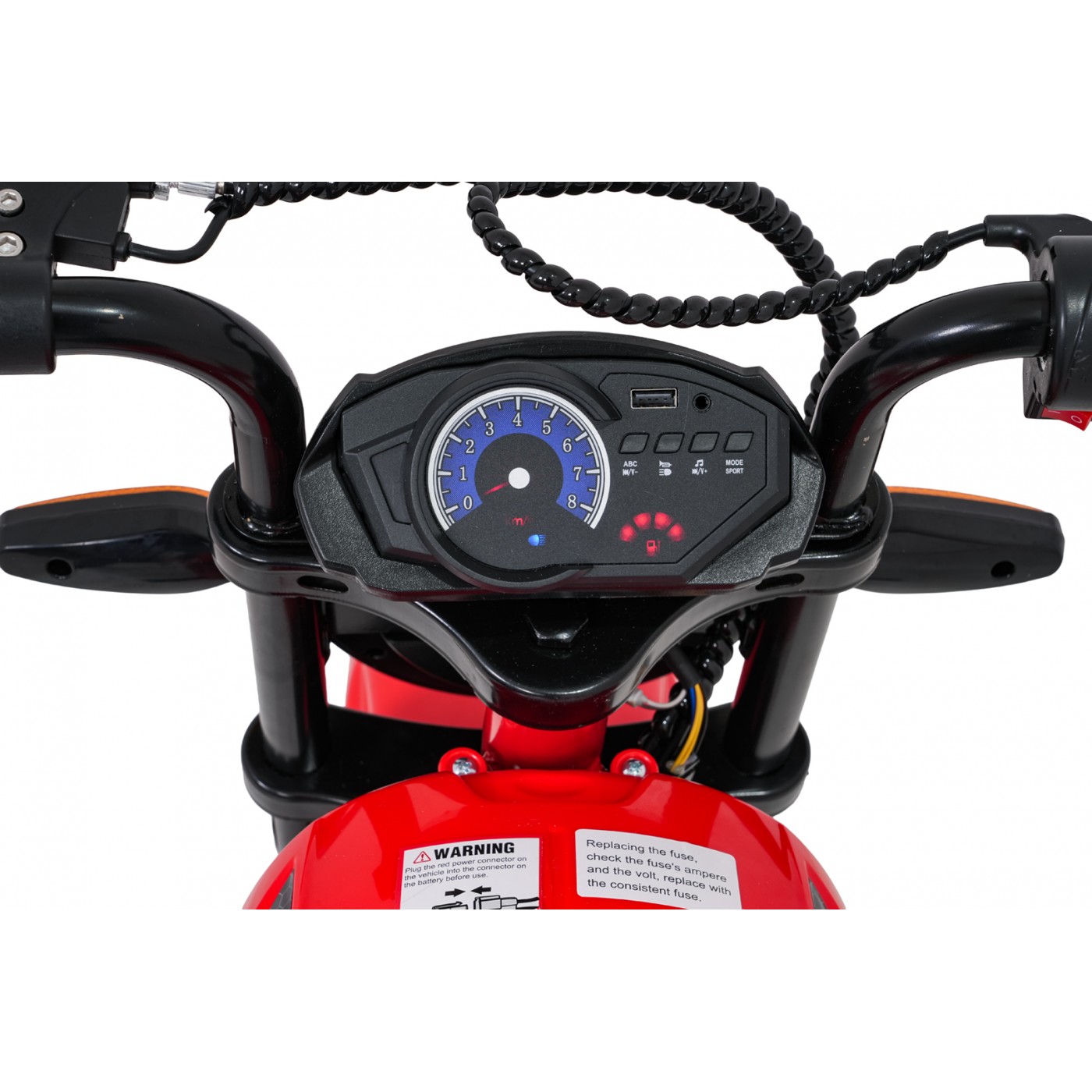 Vozidlo Motocykel SUPERMOTO Červená