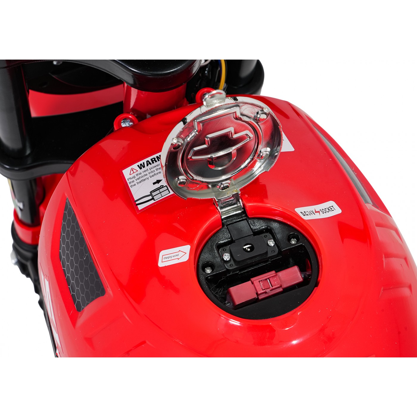 Vozidlo Motocykel SUPERMOTO Červená