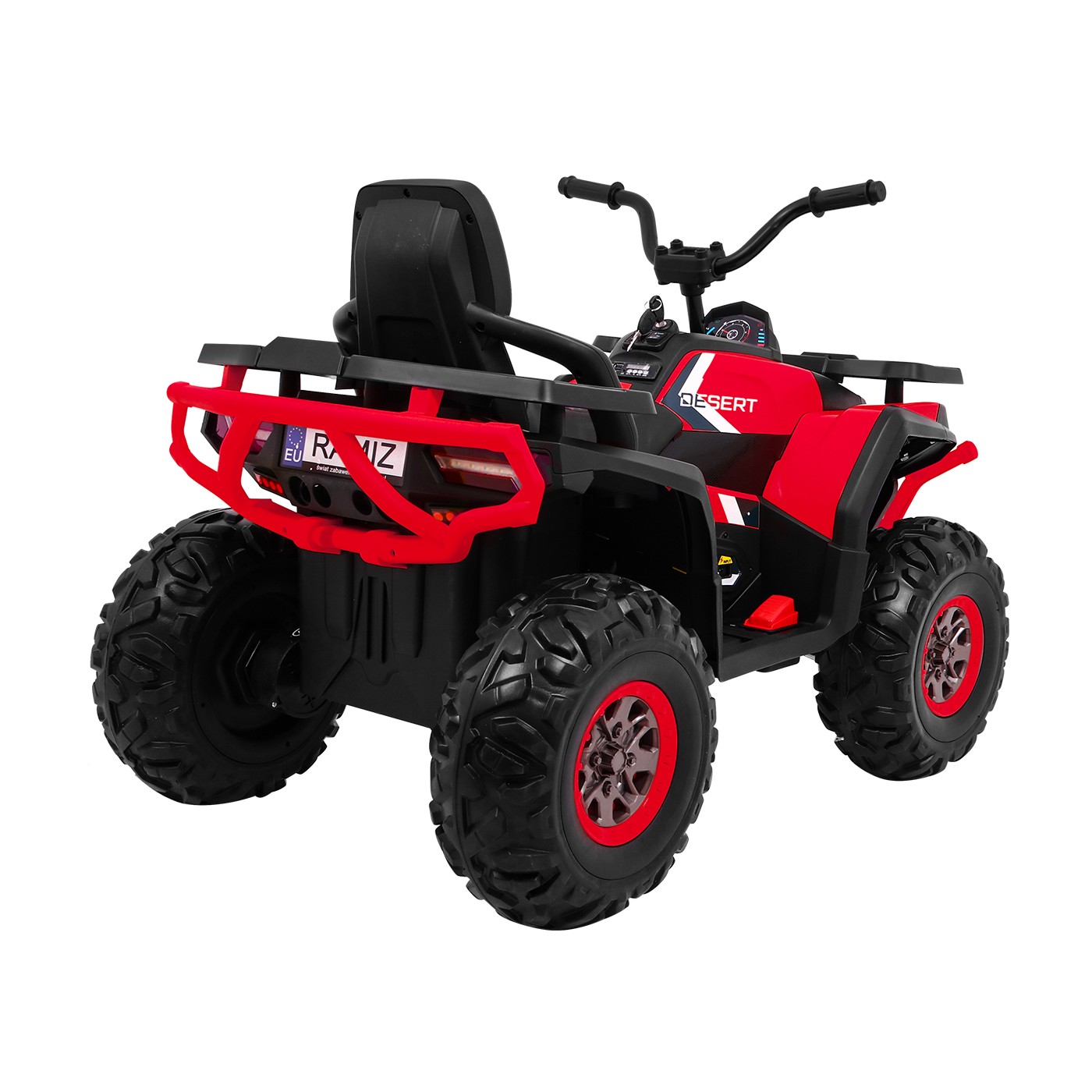 Štvorkolka Púštne červené vozidlo