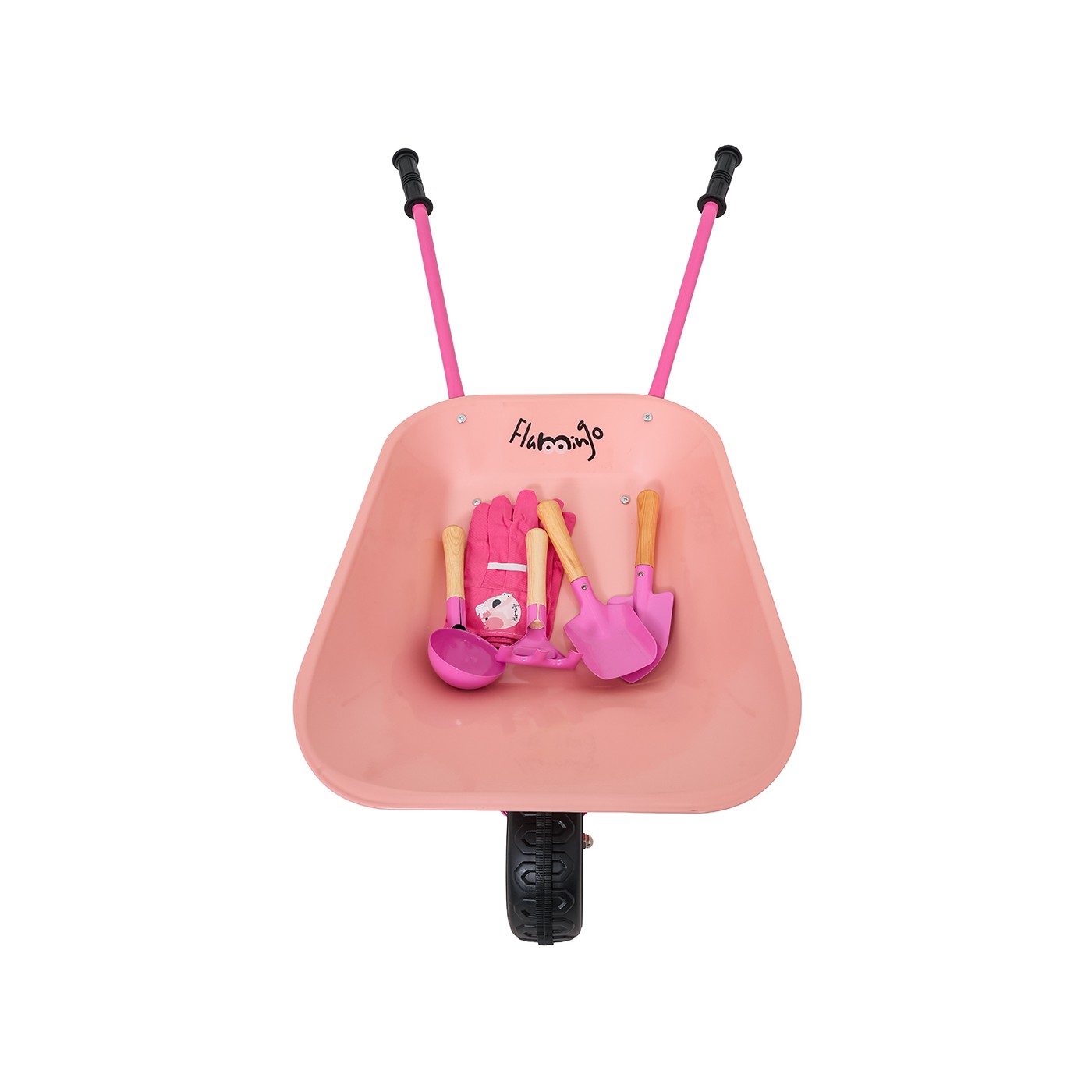 Sada pre malého záhradníka s fúrikmi ružová