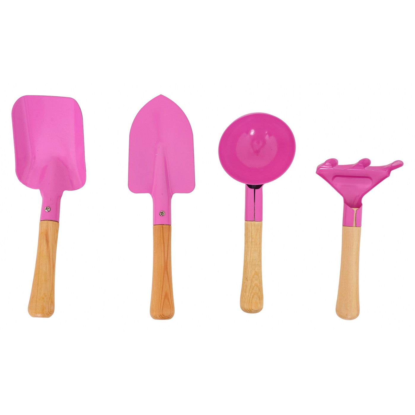 Sada pre malého záhradníka s fúrikmi ružová