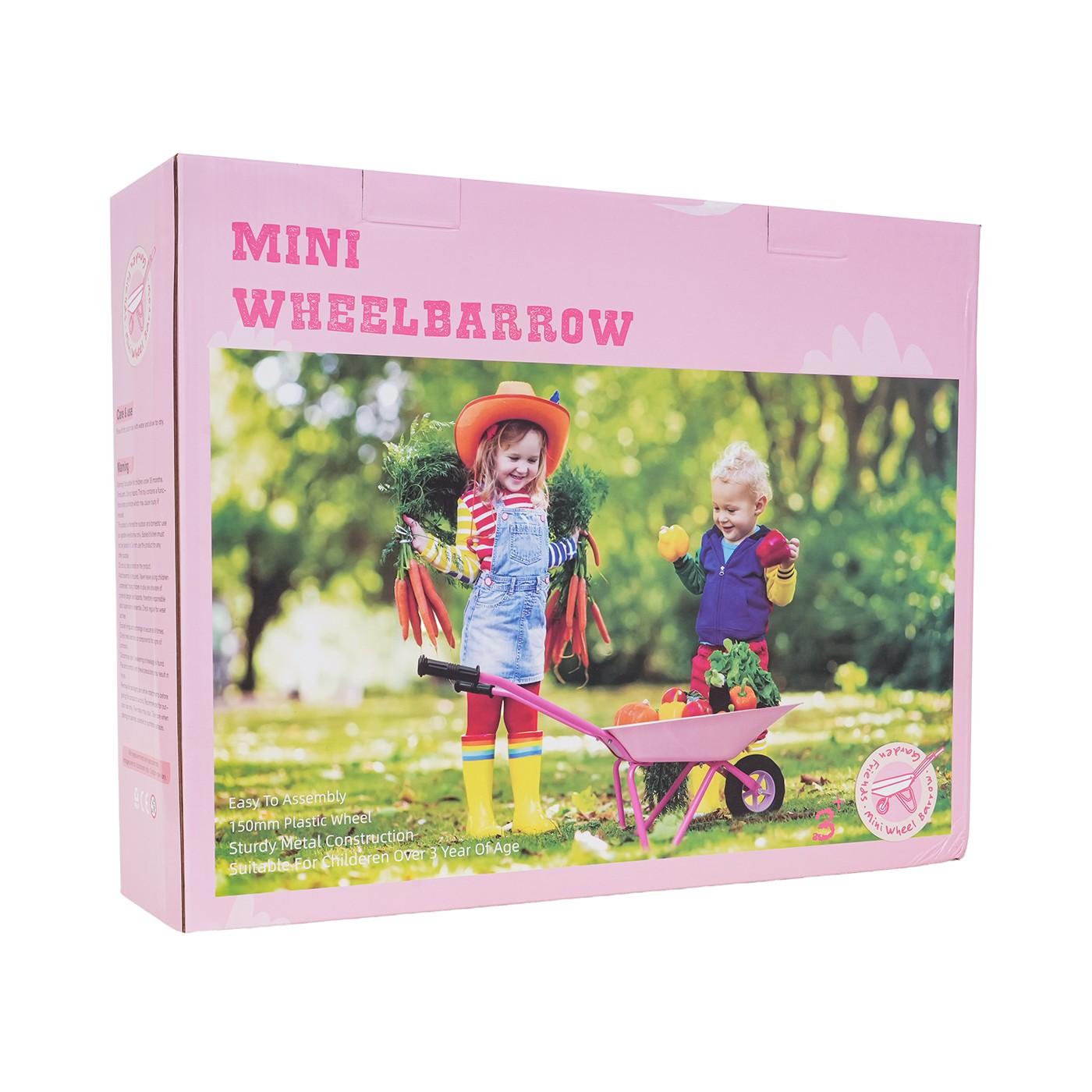 Sada pre malého záhradníka s fúrikmi ružová