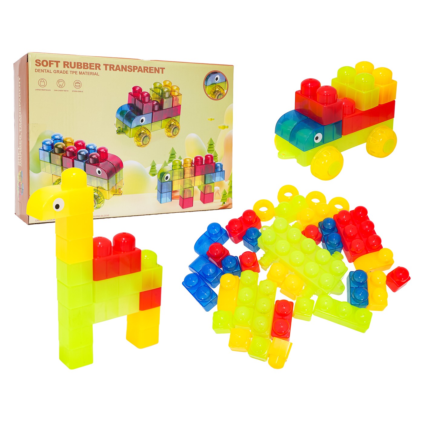 Sada mäkkých gélových blokov 37 ks.