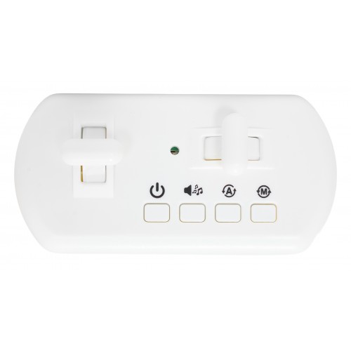 Miniatúrne RC vozidlo s guľou bielej farby