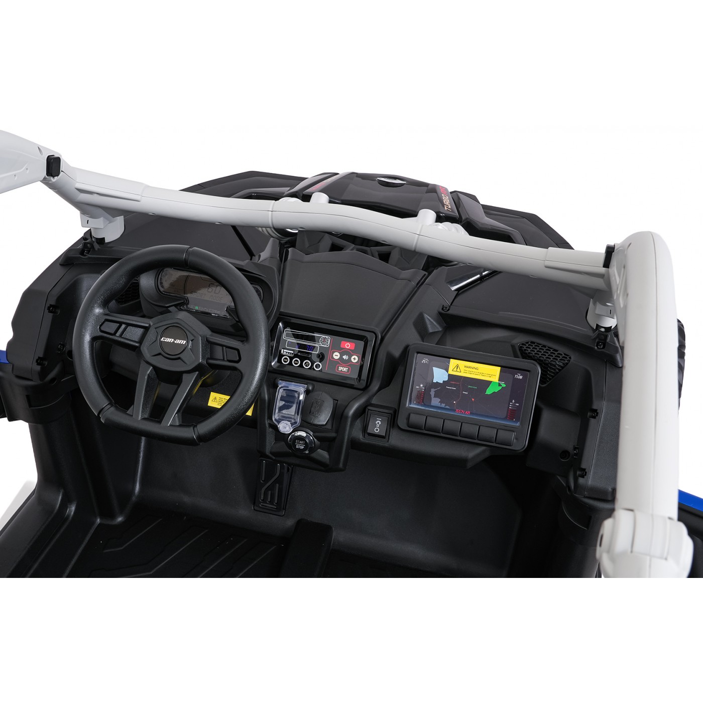 Bugina Maverick Turbo RR s modro-sivými kolesami