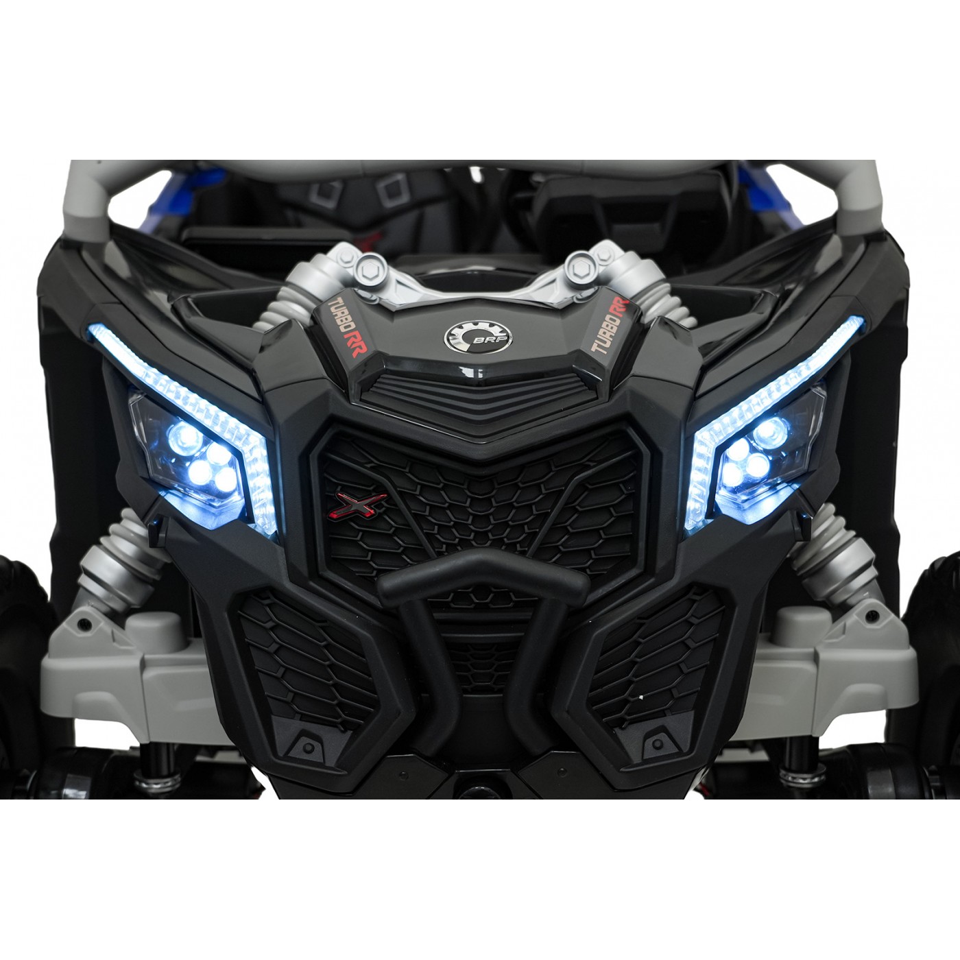 Bugina Maverick Turbo RR s modro-sivými kolesami