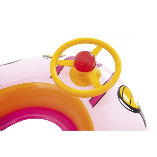 Matrac Autíčko so strieškou ružové BESTWAY