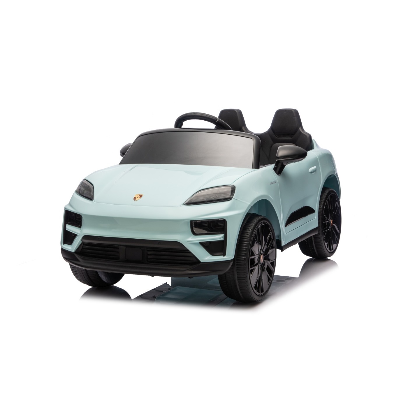 Modré vozidlo Porsche Macan