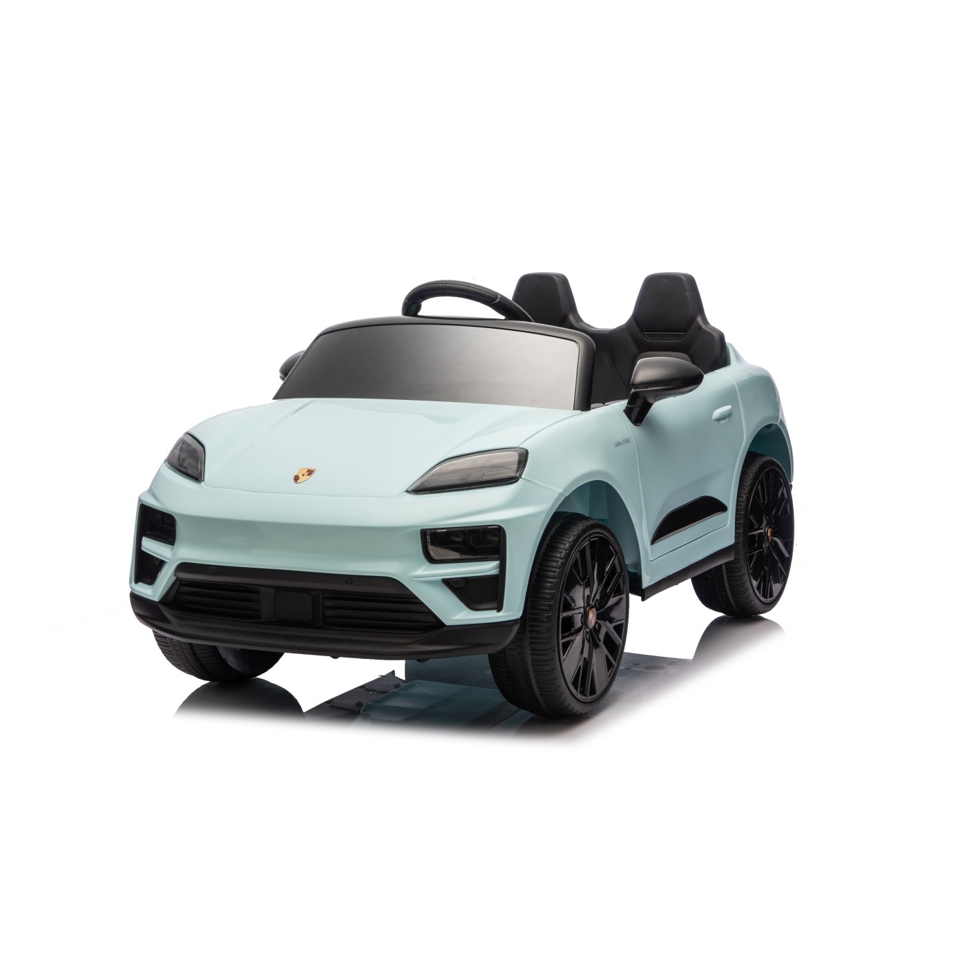 Modré vozidlo Porsche Macan