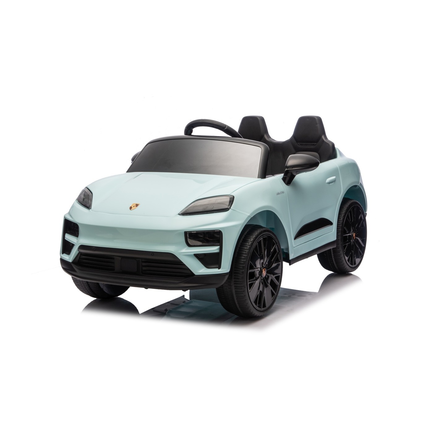 Modré vozidlo Porsche Macan
