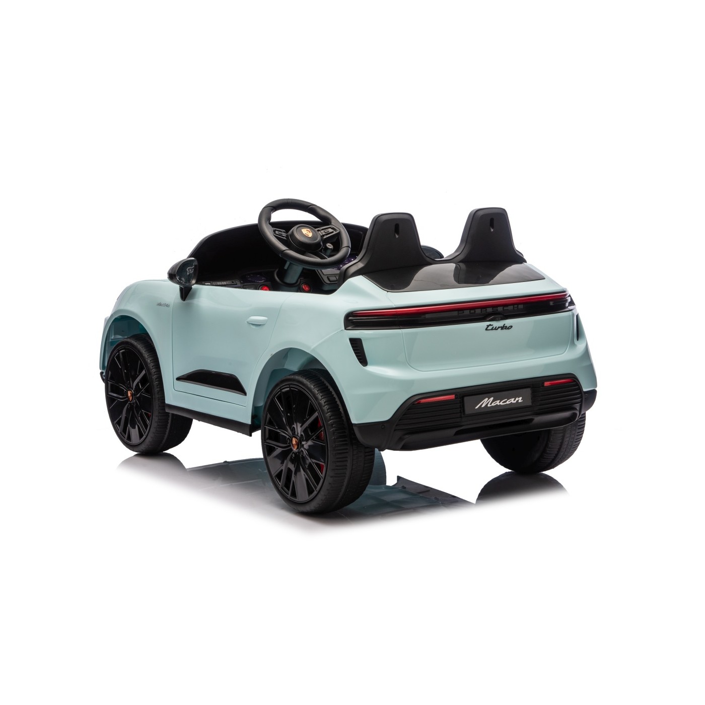 Modré vozidlo Porsche Macan