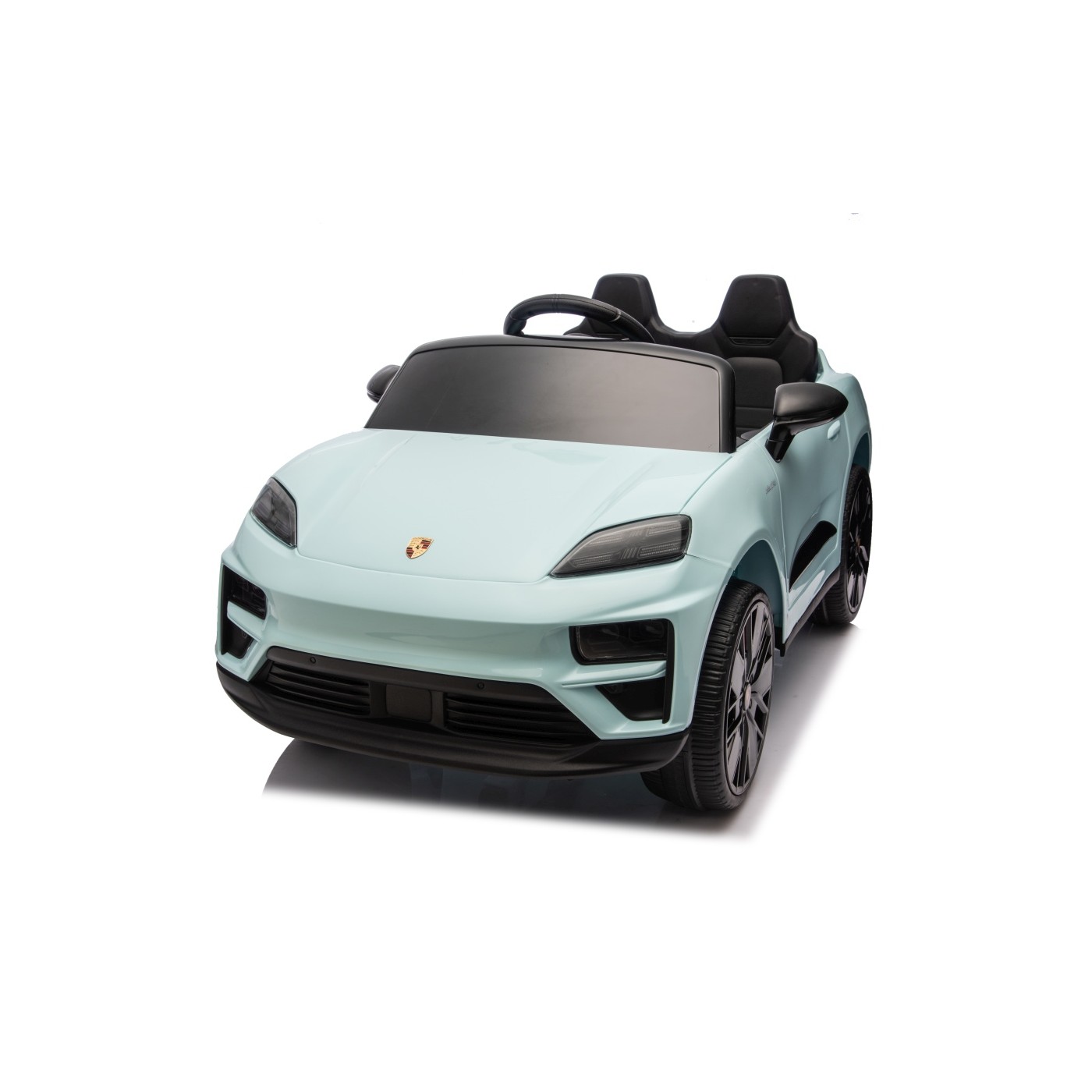 Modré vozidlo Porsche Macan