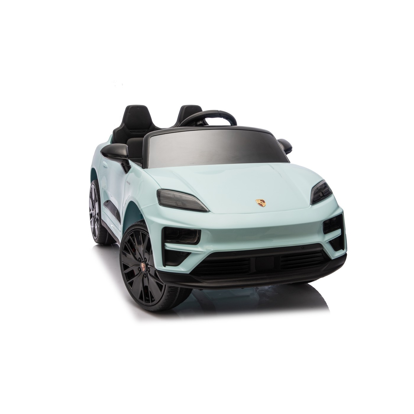 Modré vozidlo Porsche Macan