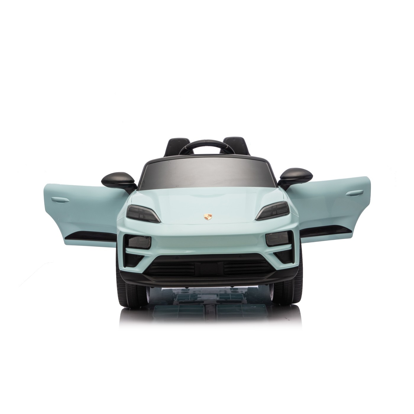 Modré vozidlo Porsche Macan