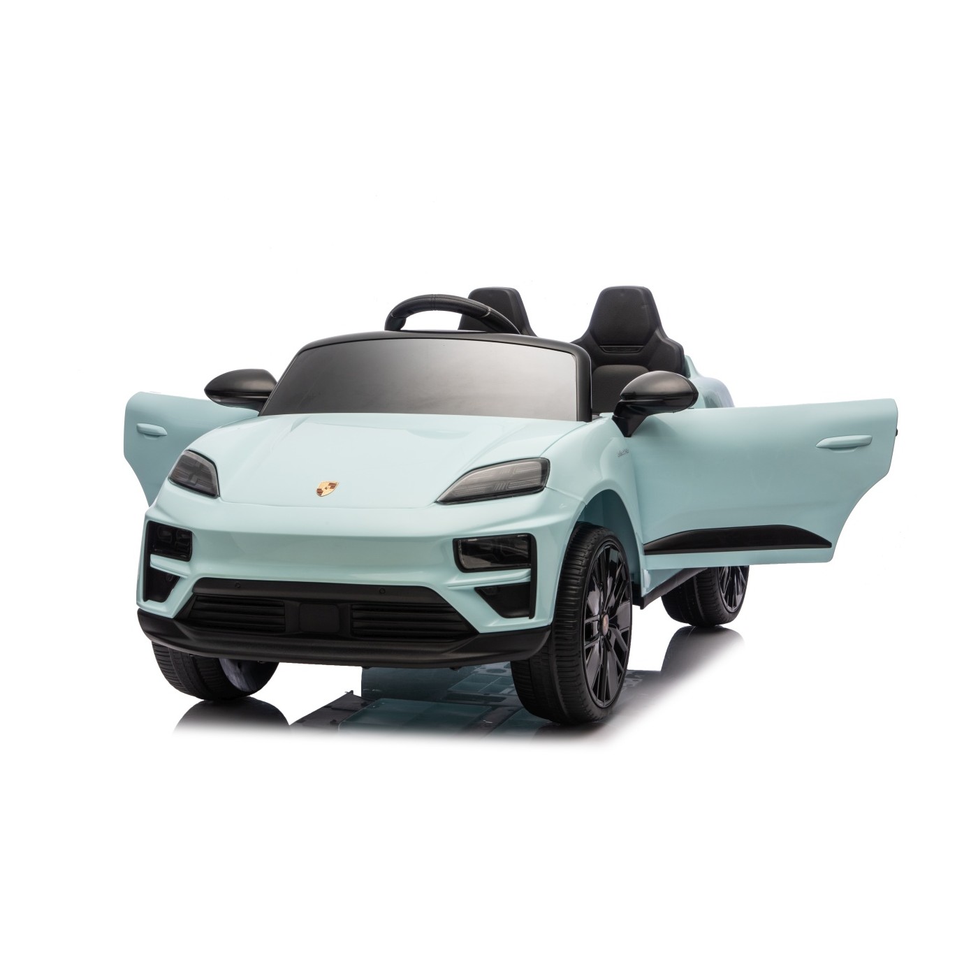 Modré vozidlo Porsche Macan