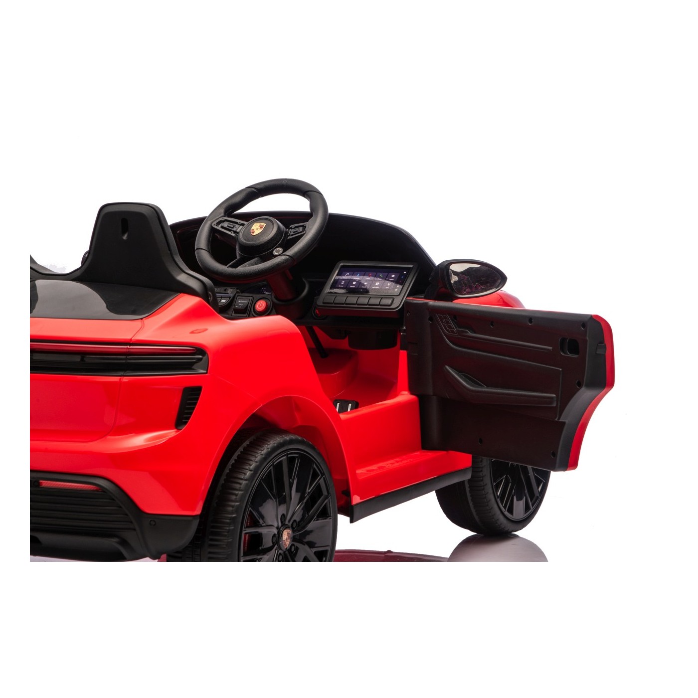 Červené vozidlo Porsche Macan
