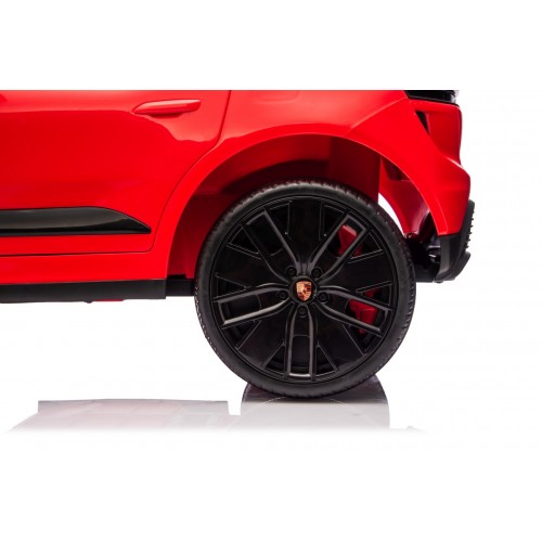 Červené vozidlo Porsche Macan