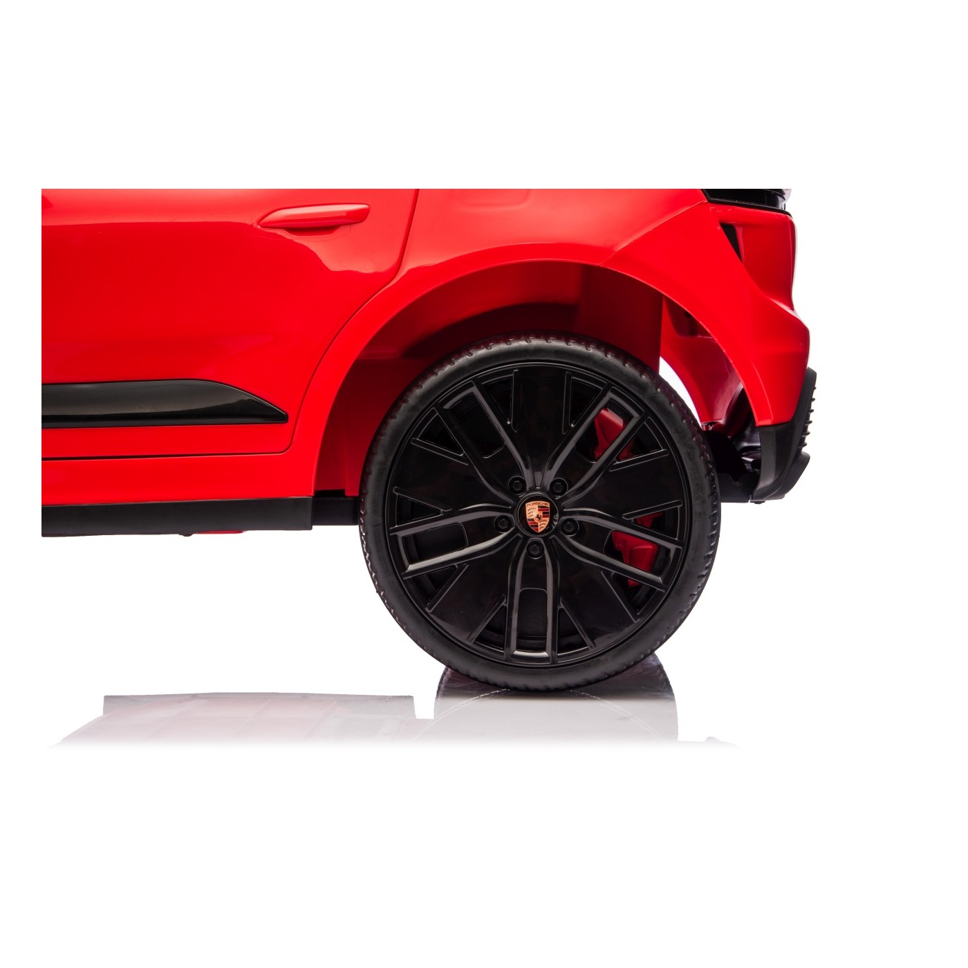 Červené vozidlo Porsche Macan