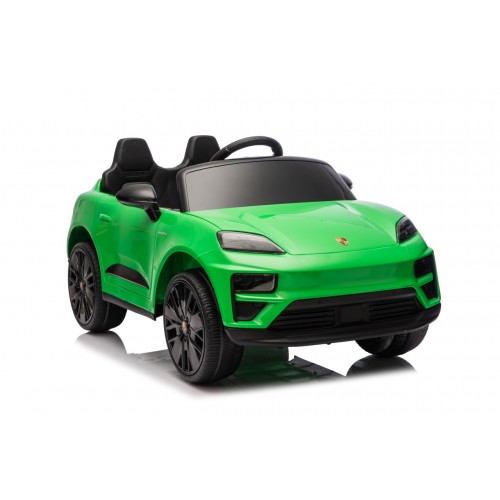 Zelené vozidlo Porsche Macan