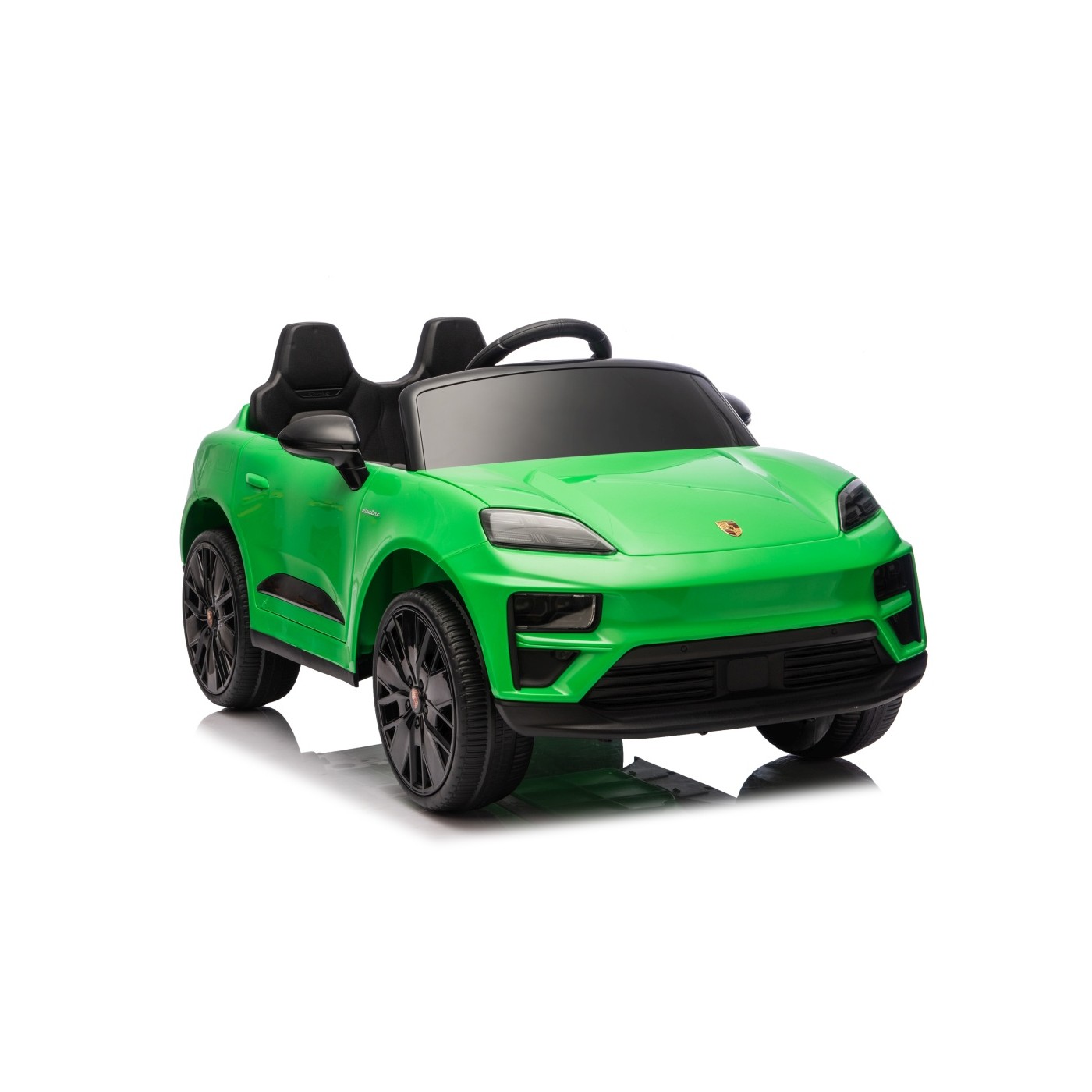 Zelené vozidlo Porsche Macan