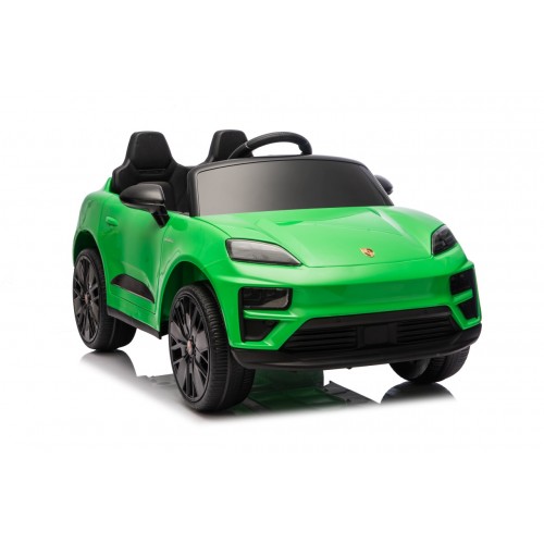 Zelené vozidlo Porsche Macan