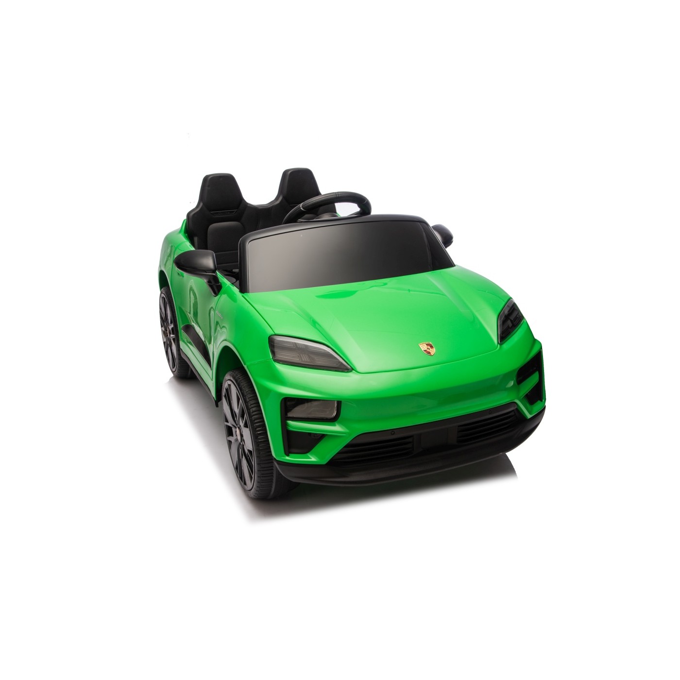 Zelené vozidlo Porsche Macan