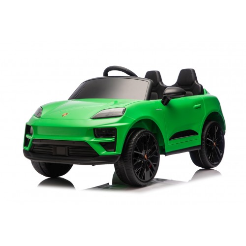 Zelené vozidlo Porsche Macan