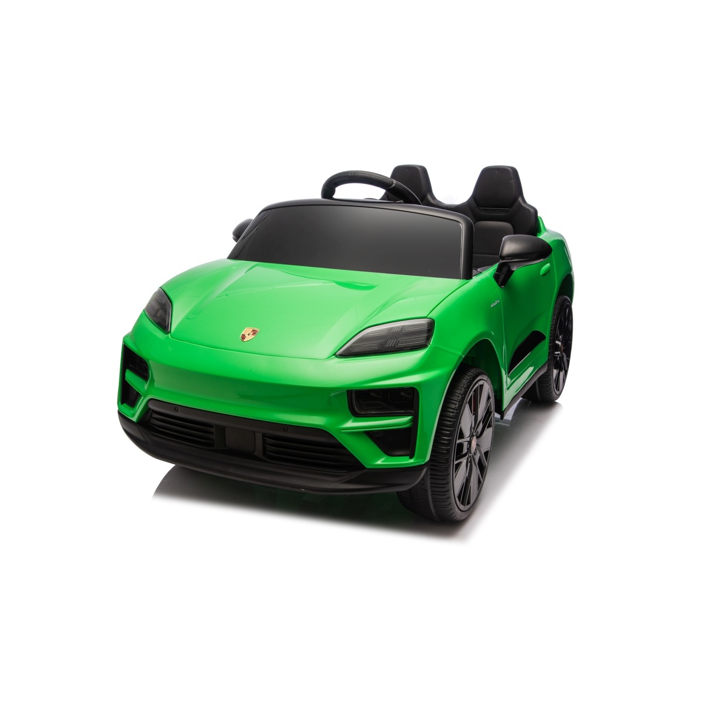 Zelené vozidlo Porsche Macan