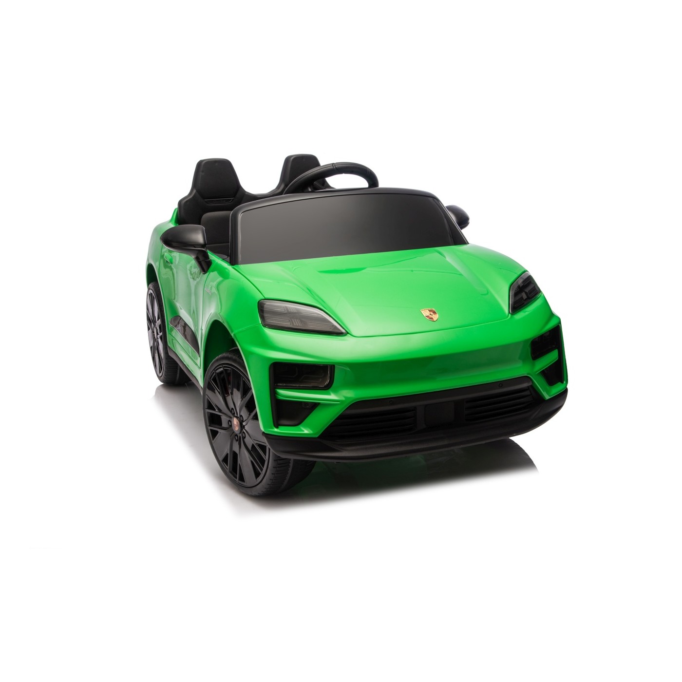 Zelené vozidlo Porsche Macan