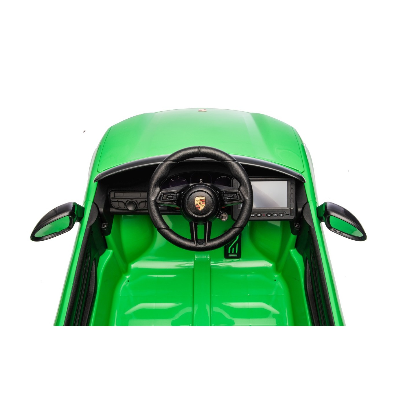 Zelené vozidlo Porsche Macan