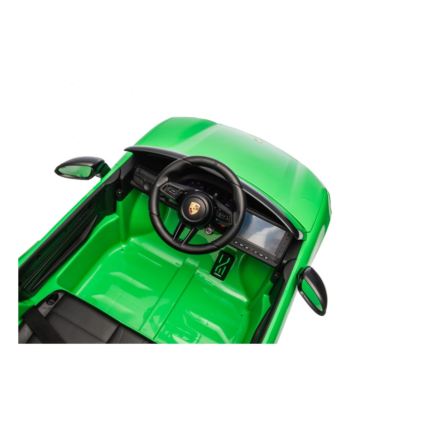 Zelené vozidlo Porsche Macan