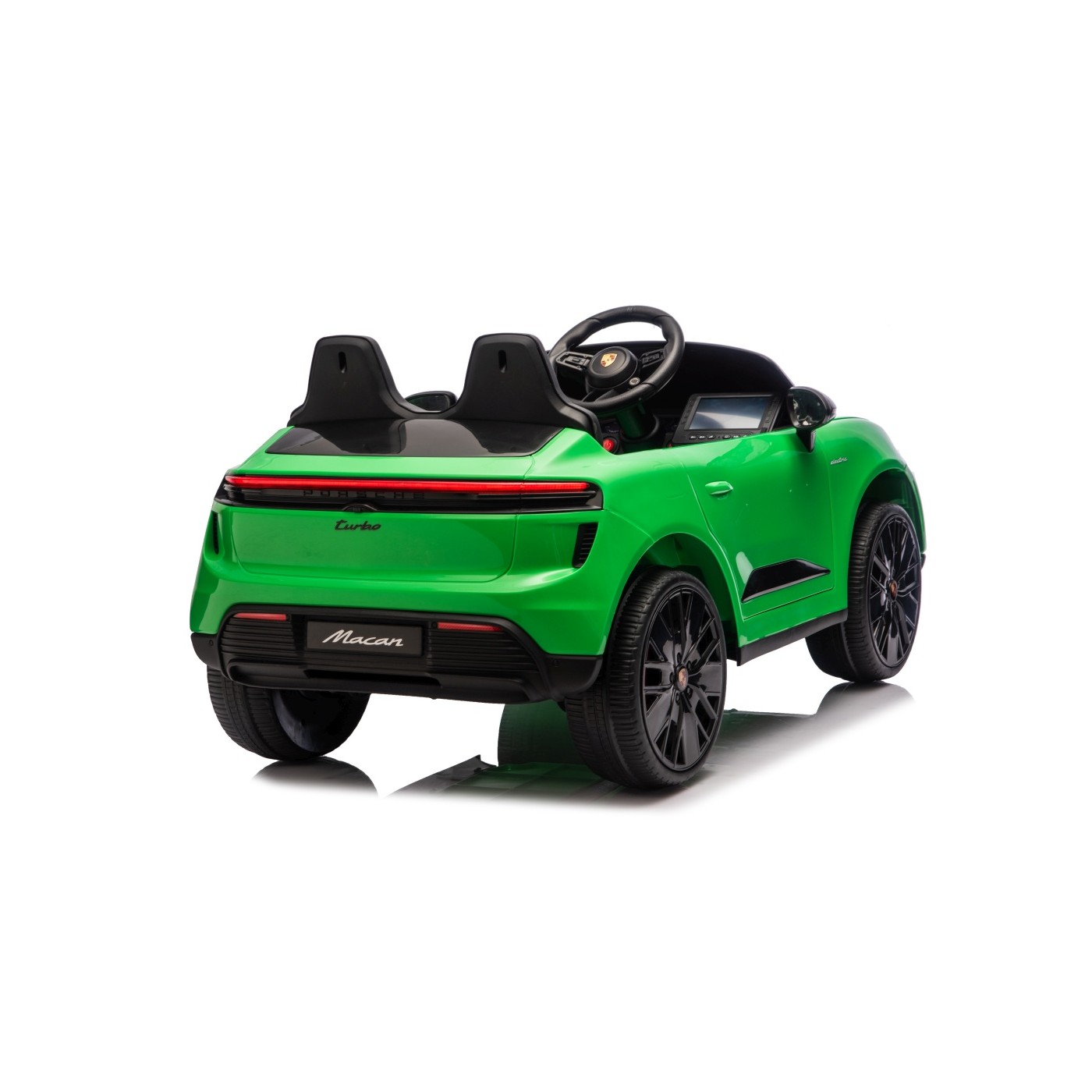 Zelené vozidlo Porsche Macan
