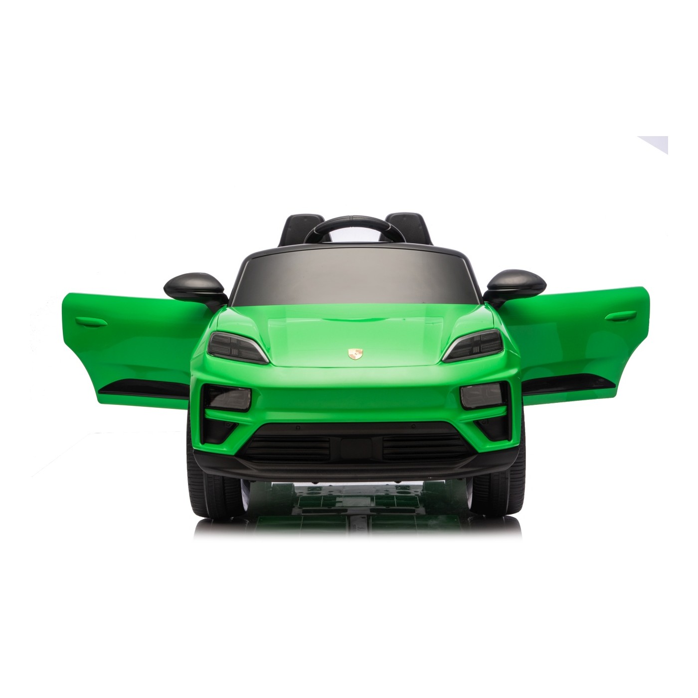 Zelené vozidlo Porsche Macan