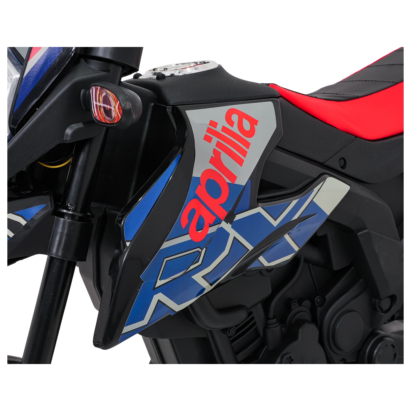 Motor vozidla Aprilia RX modrý