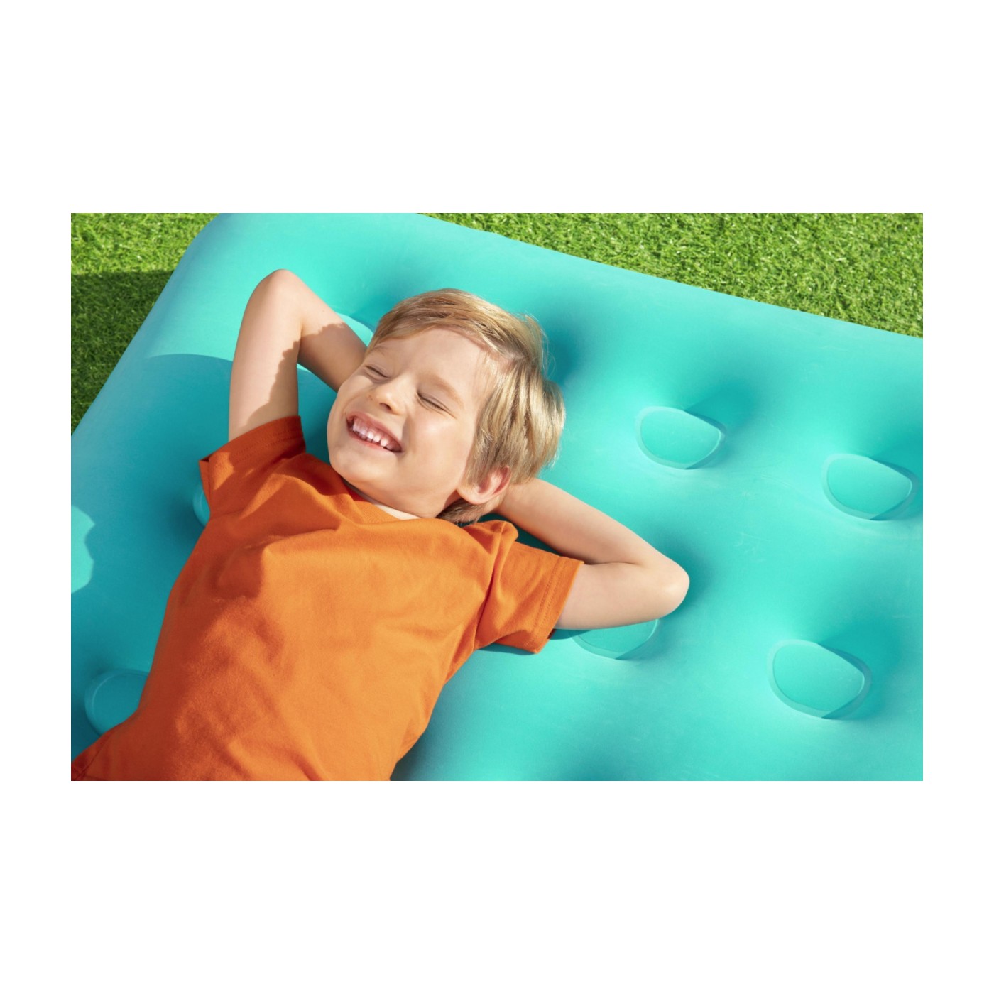 Nafukovací Matrac velúrový DrowsyDreamer Modrý BESTWAY