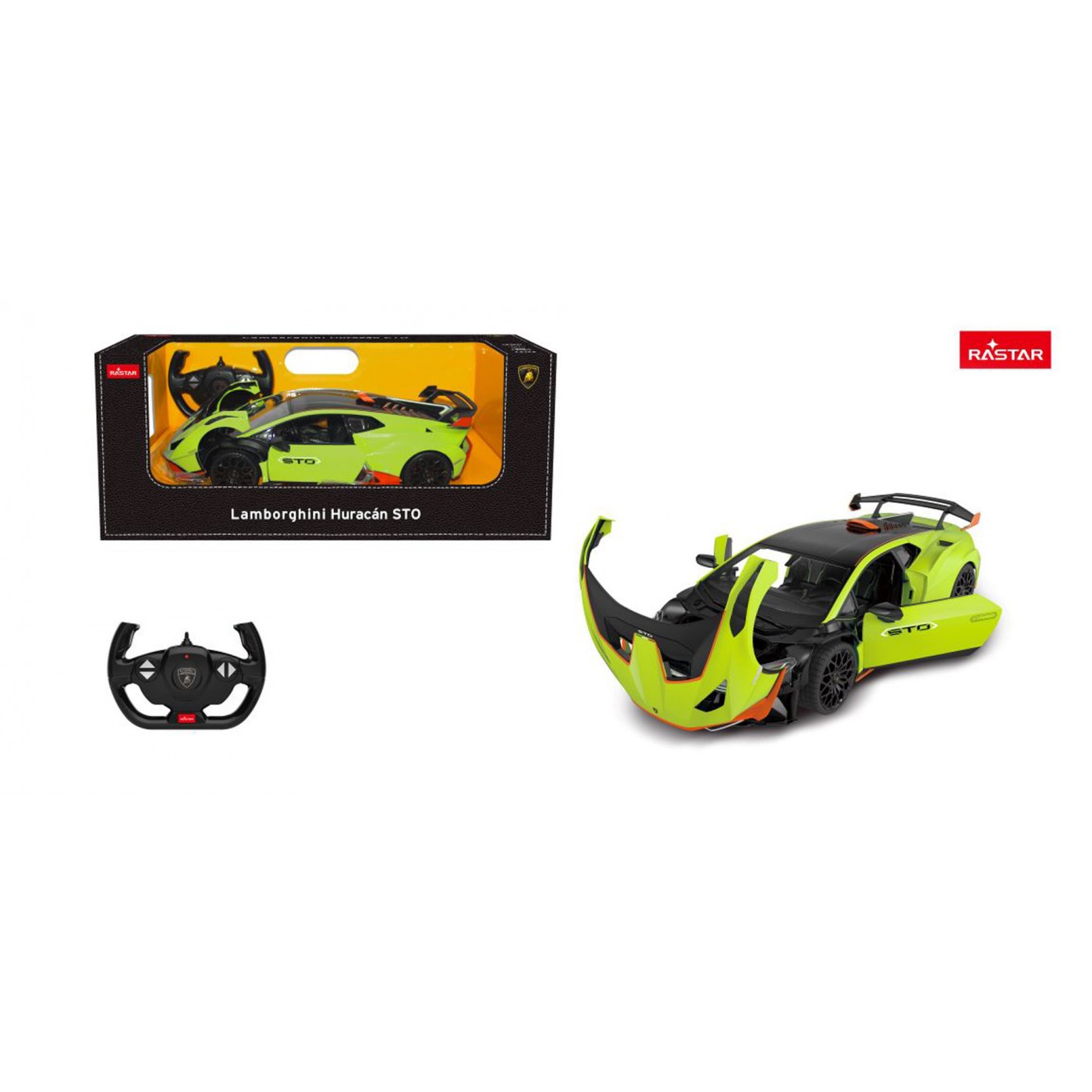R/C auto 1:14 Lamborghini Huracan STO Green RASTAR