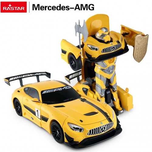 Auto/Robot 2v1 R/C 1:14 Mercedes-AMG GT3 žltý RASTAR