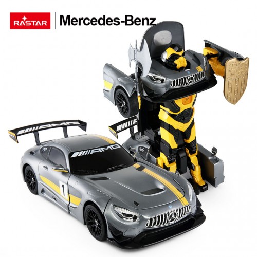 Auto/Robot 2v1 R/C 1:14 Mercedes-AMG GT3 sivý RASTAR