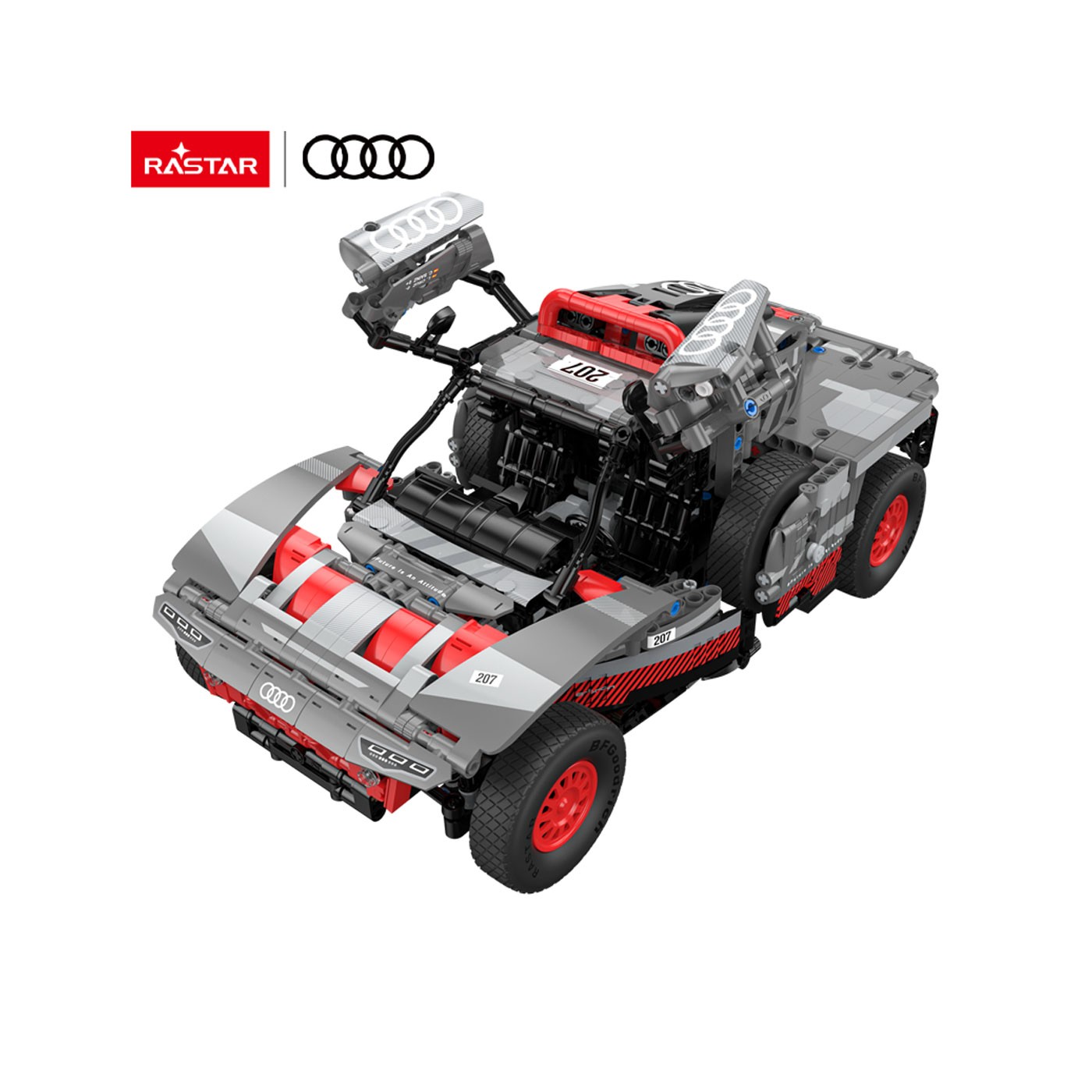 Autobloky 1:14 Audi RS Q e-tron sivý RASTAR
