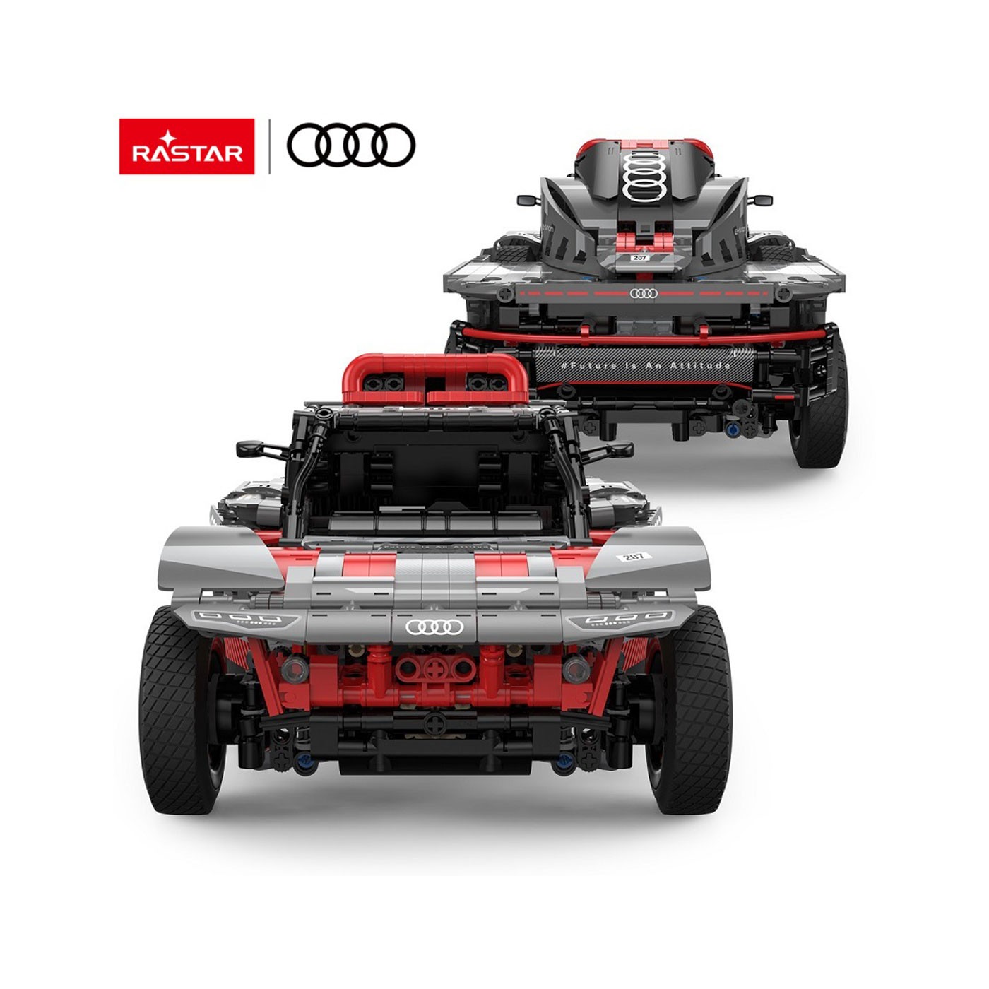 Autobloky 1:14 Audi RS Q e-tron sivý RASTAR