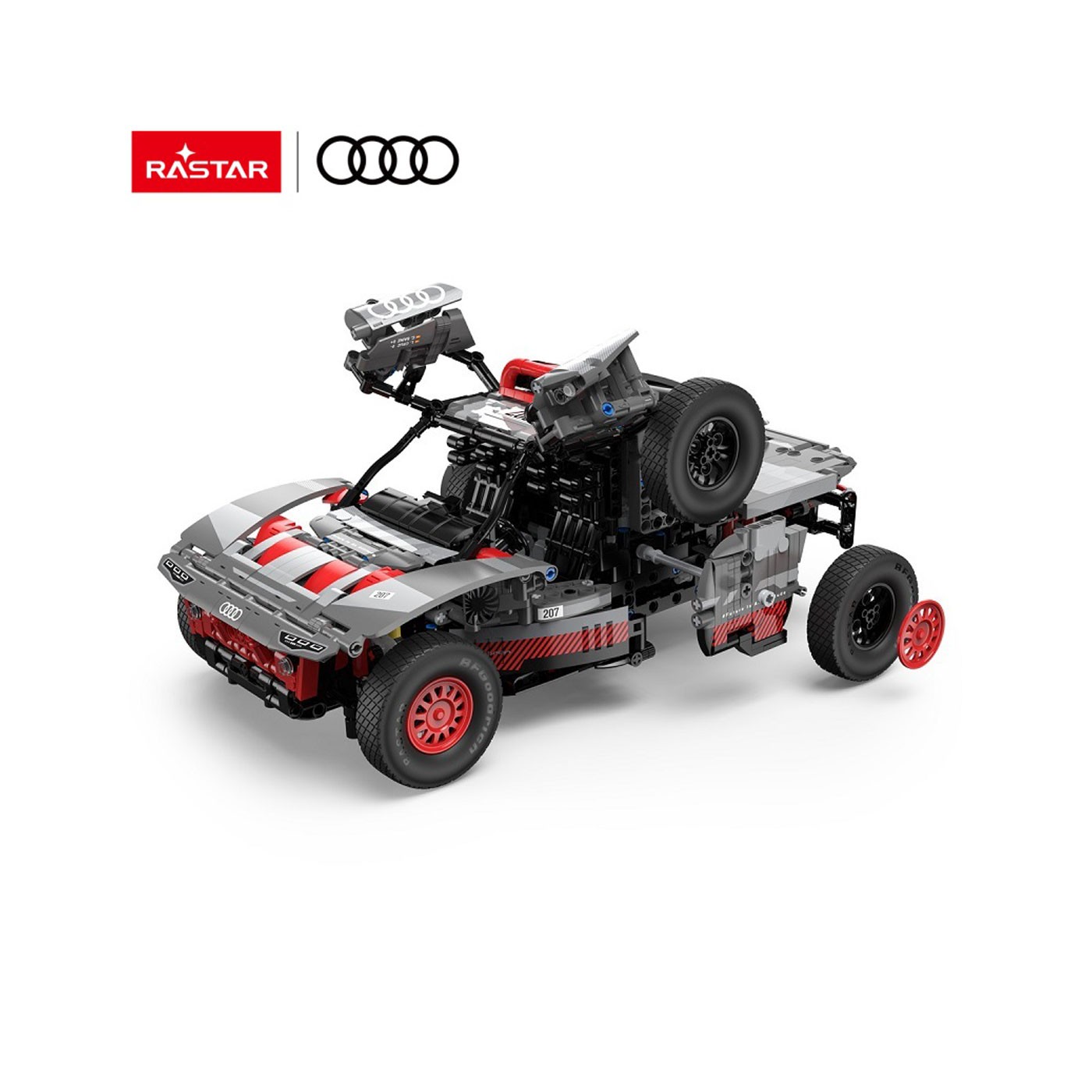 Autobloky 1:14 Audi RS Q e-tron sivý RASTAR